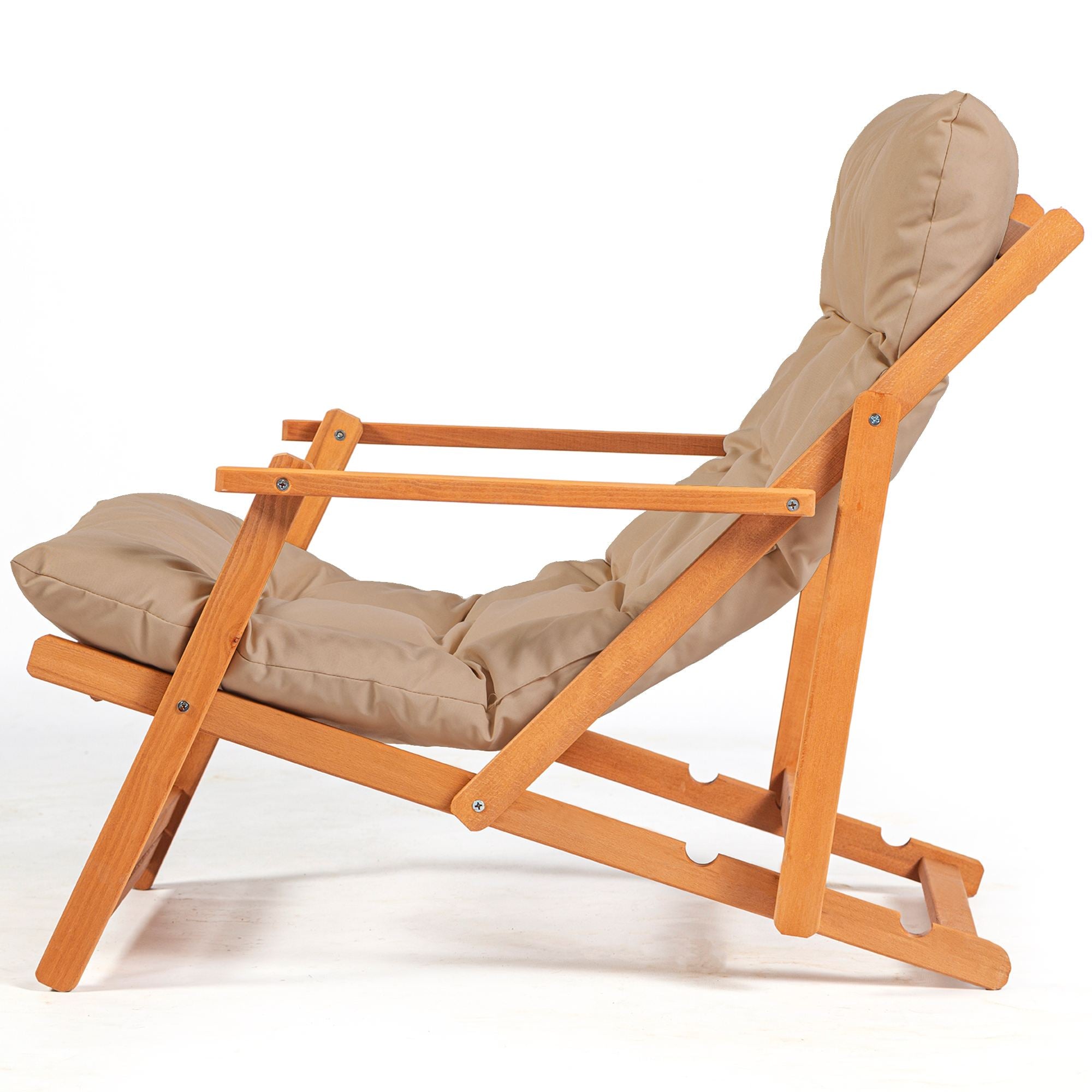 My008 Beech Wood Garden Chair in Brown and Natural – product image 3