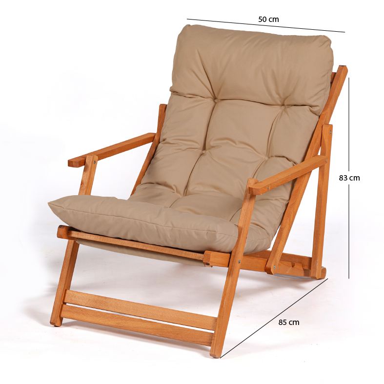 My008 Beech Wood Garden Chair in Brown and Natural – product image 7