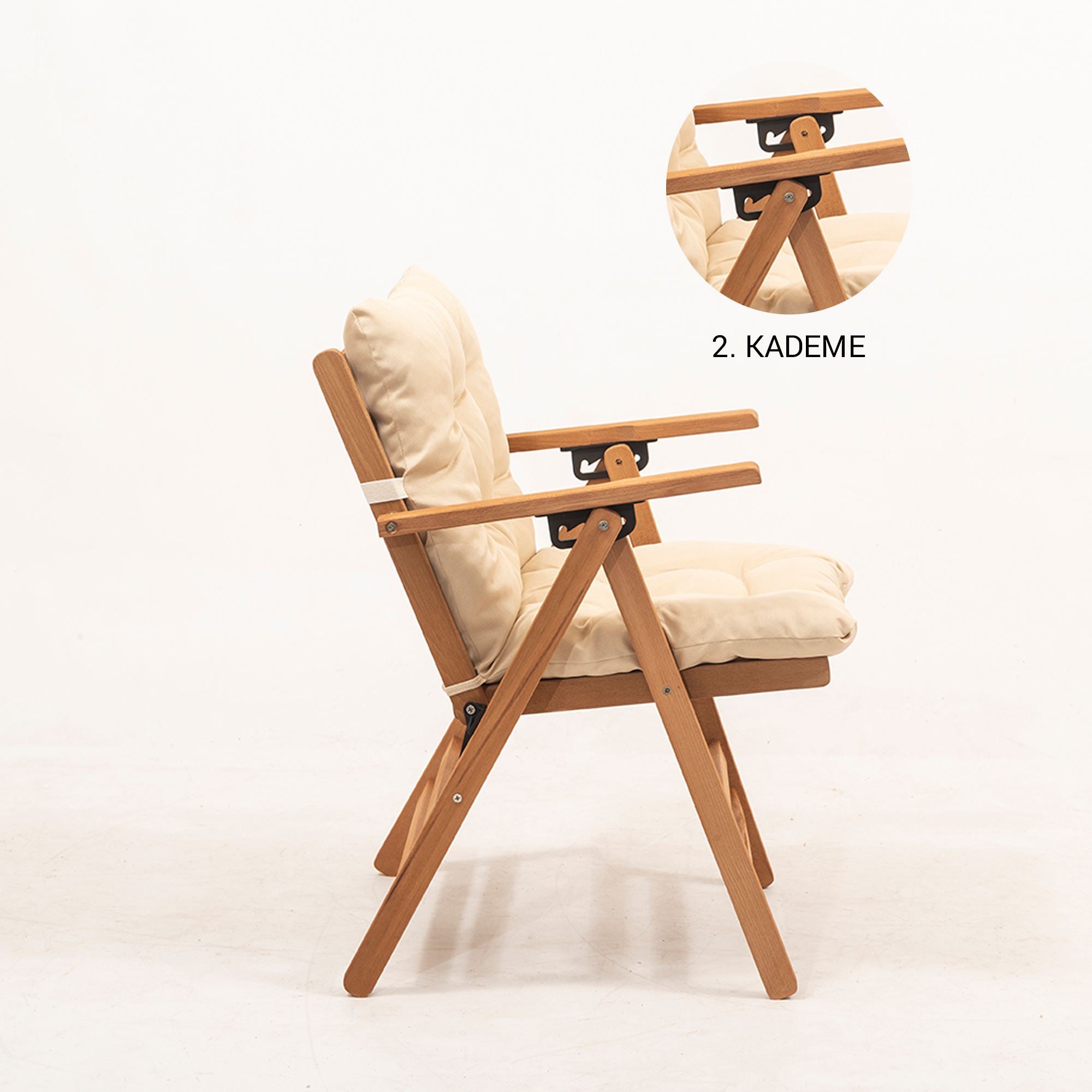 Garden Chair in Cream – product image 3