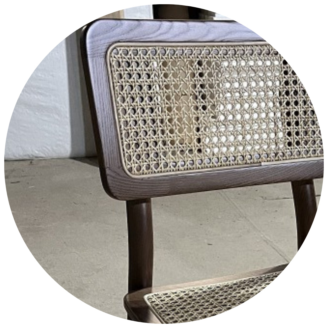 Chaise de bar en cannage Jenny