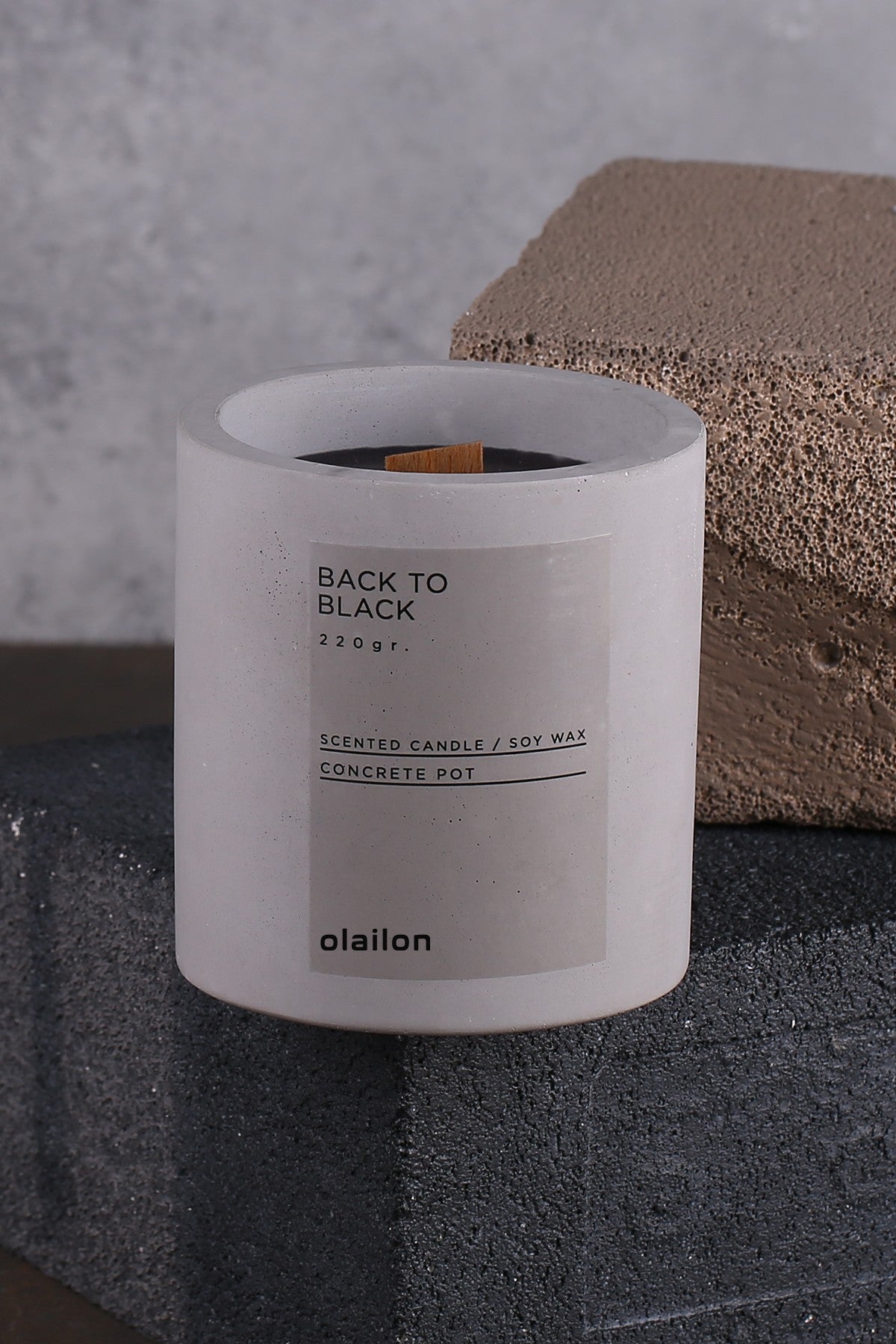 Decorative Candle CONCRETE | 665CST1111