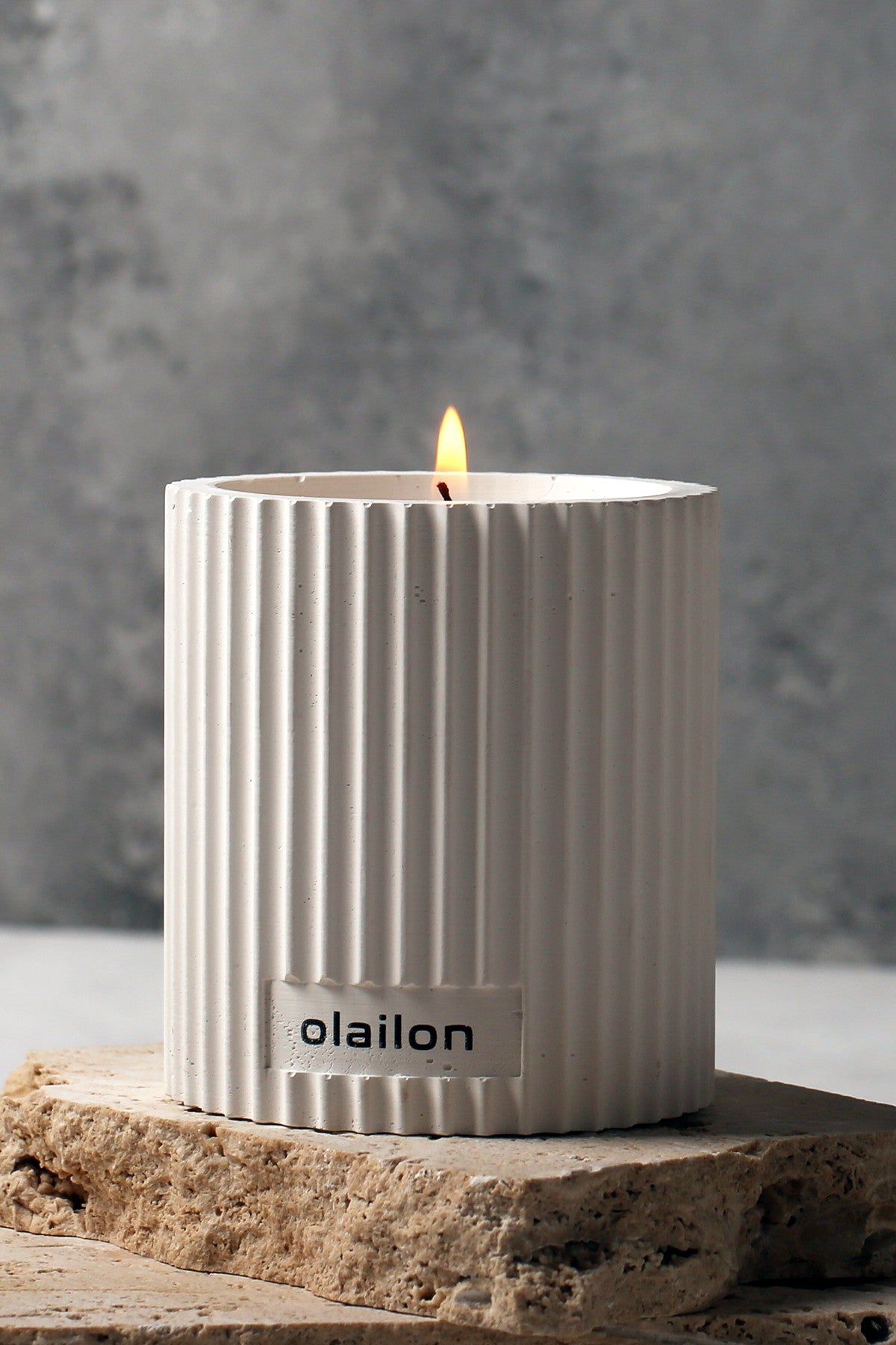 Decorative Candle CONCRETE | 665CST1113