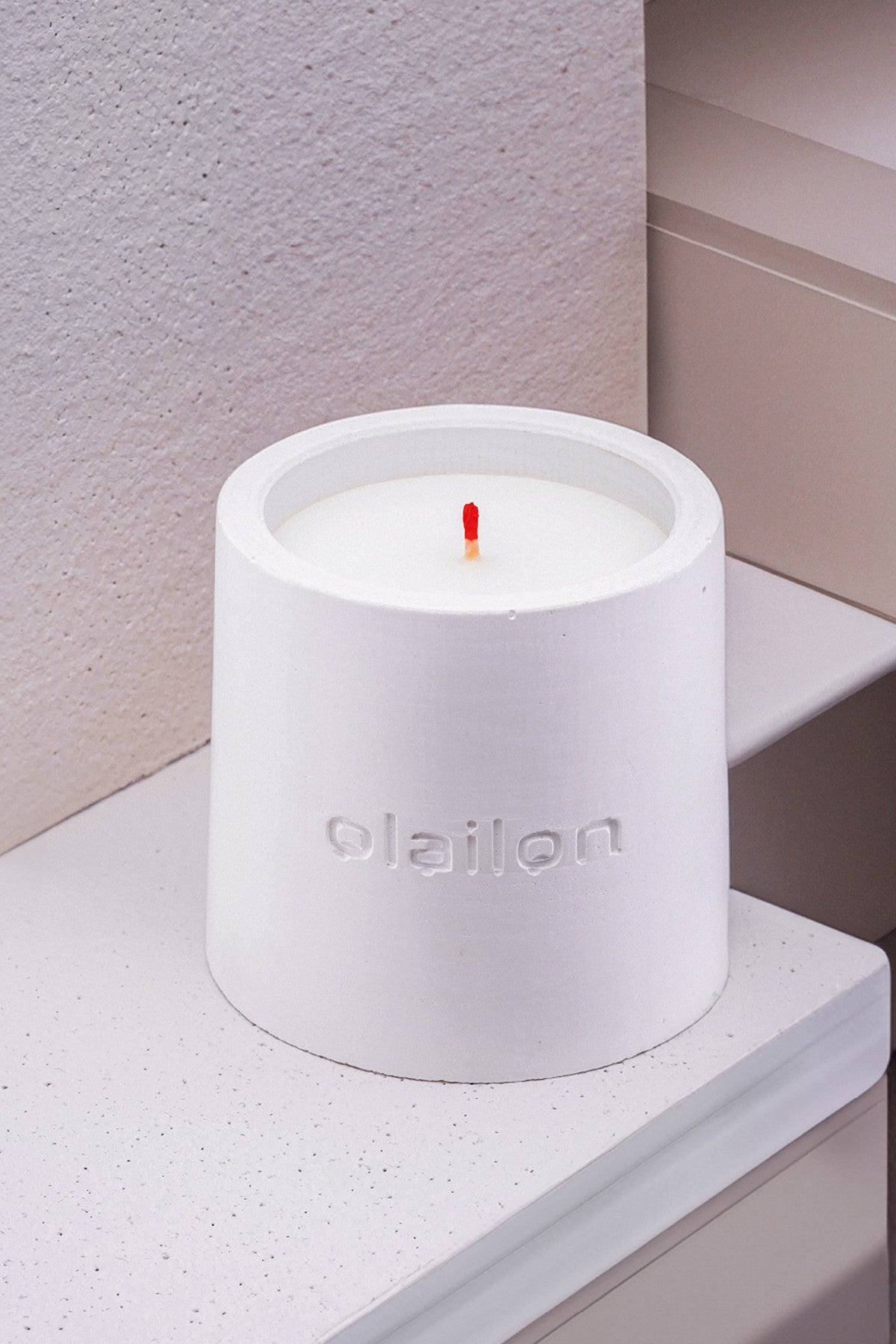 Decorative Candle CONCRETE | 665CST1114