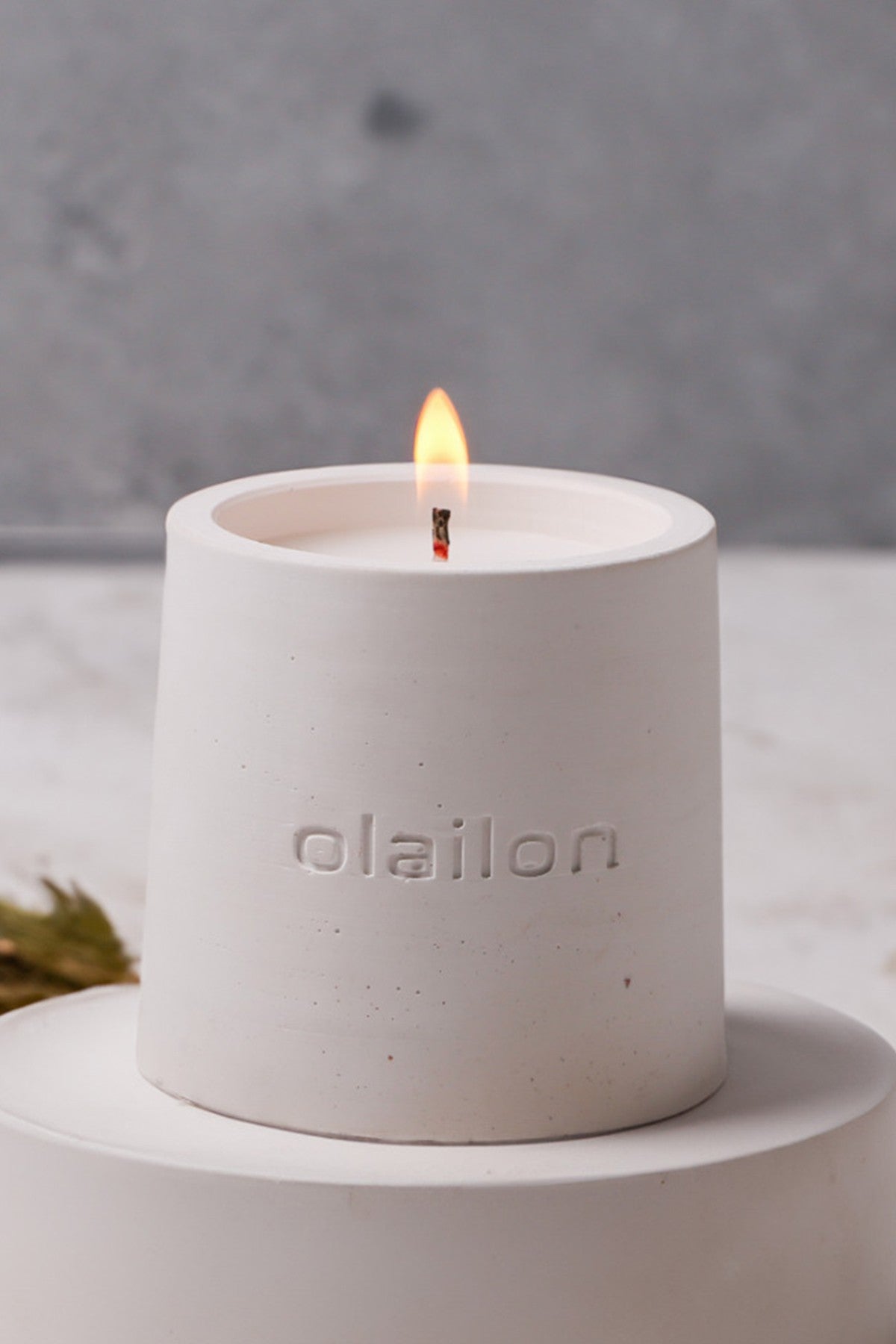 Decorative Candle CONCRETE | 665CST1114