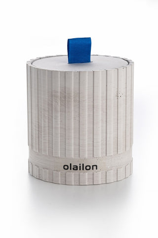 Decoratieve kaars BETON / RIBBENTJE | 665CST1125