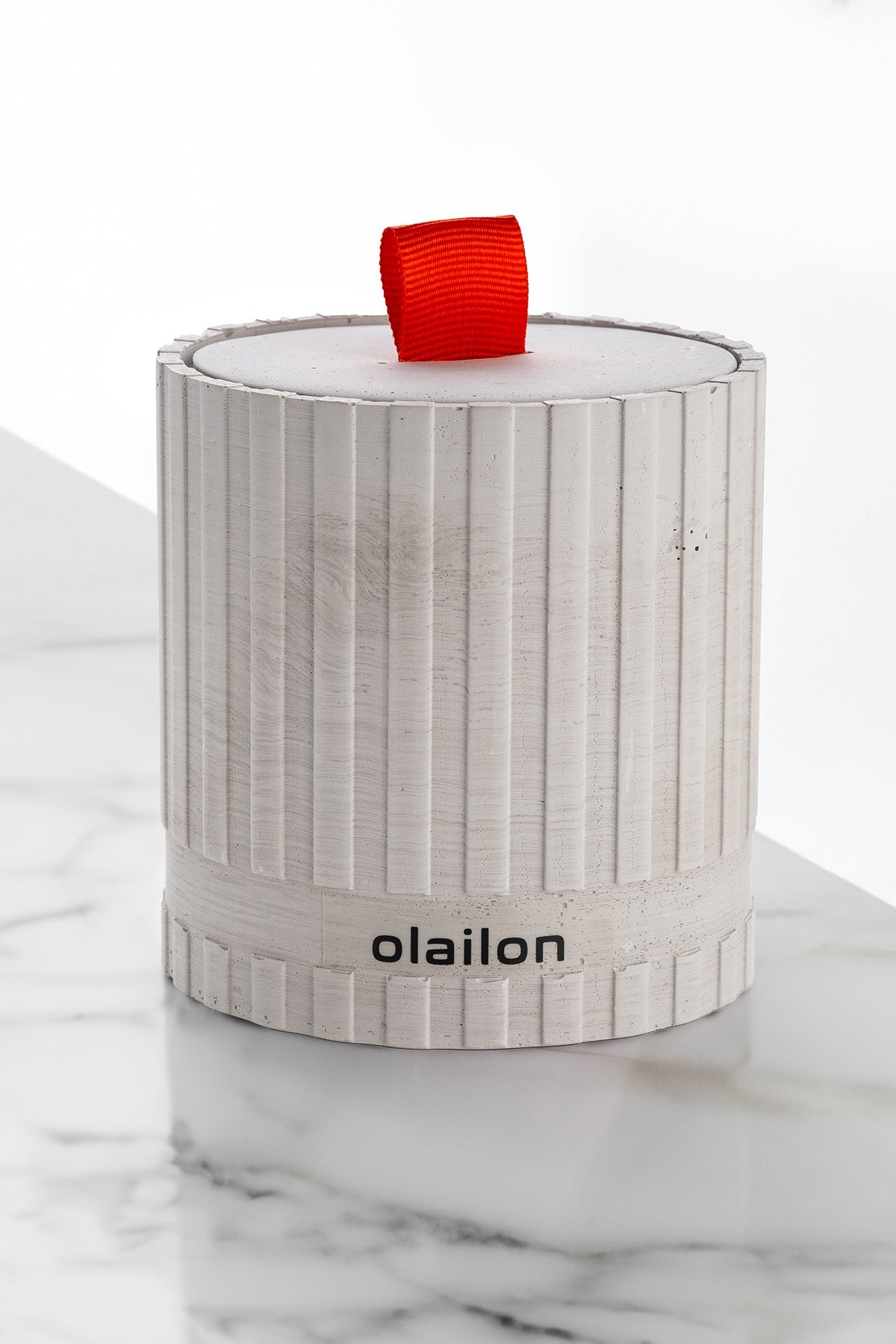 Decorative Candle CONCRETE / RIBBON | 665CST1128