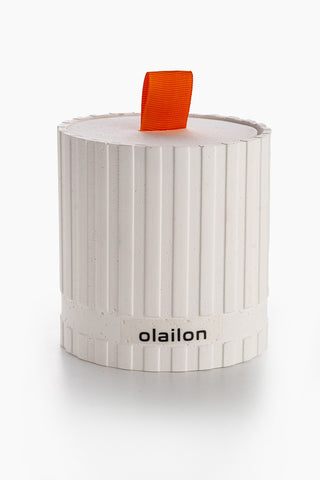 Decoratieve kaars BETON / RIBBENTJE | 665CST1129