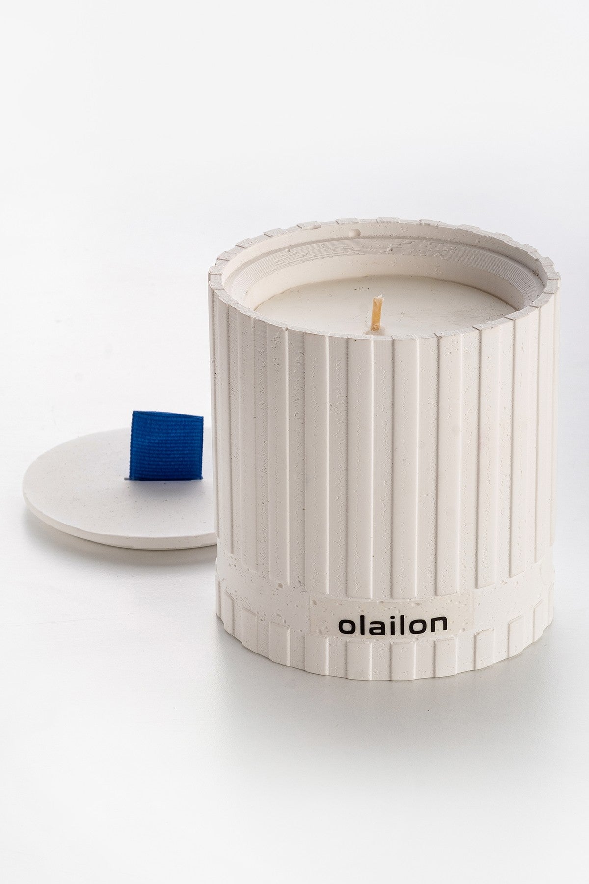 Decorative Candle CONCRETE / RIBBON | 665CST1130