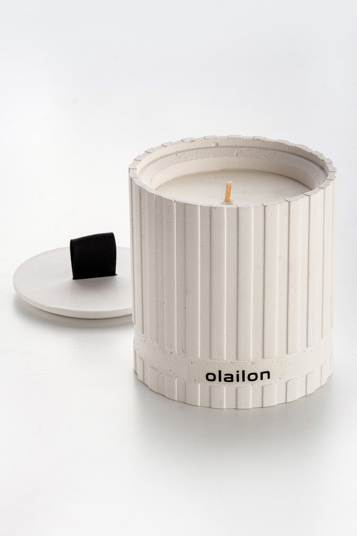 Decorative Candle CONCRETE / RIBBON | 665CST1131