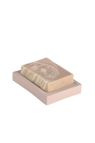 Beige zeepbakje van beton