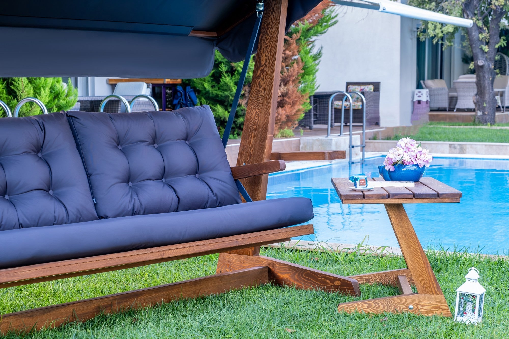 Viva 2400 Polyester Garden Swing Seat in Anthracite – product image 5