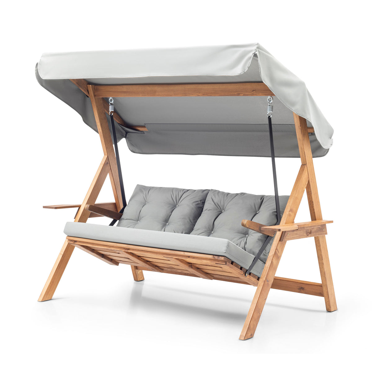 Galata Swing S3 Polyester Garden Swing Seat in Grey – product image 1