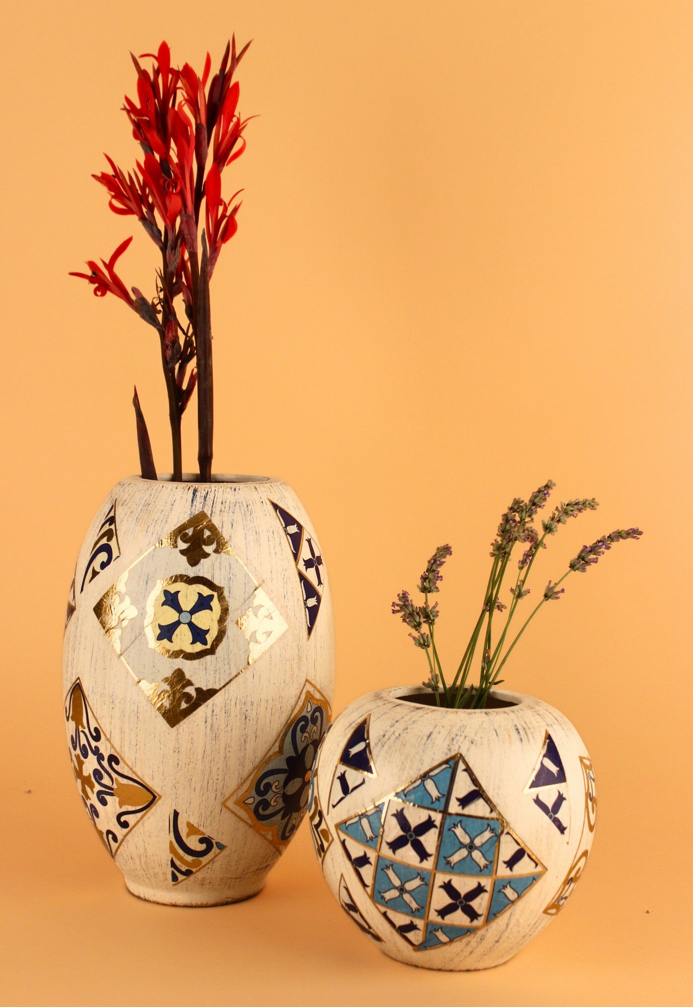 Decorative Pot Set of 2 CERAMIC BODY | 697ELD1102
