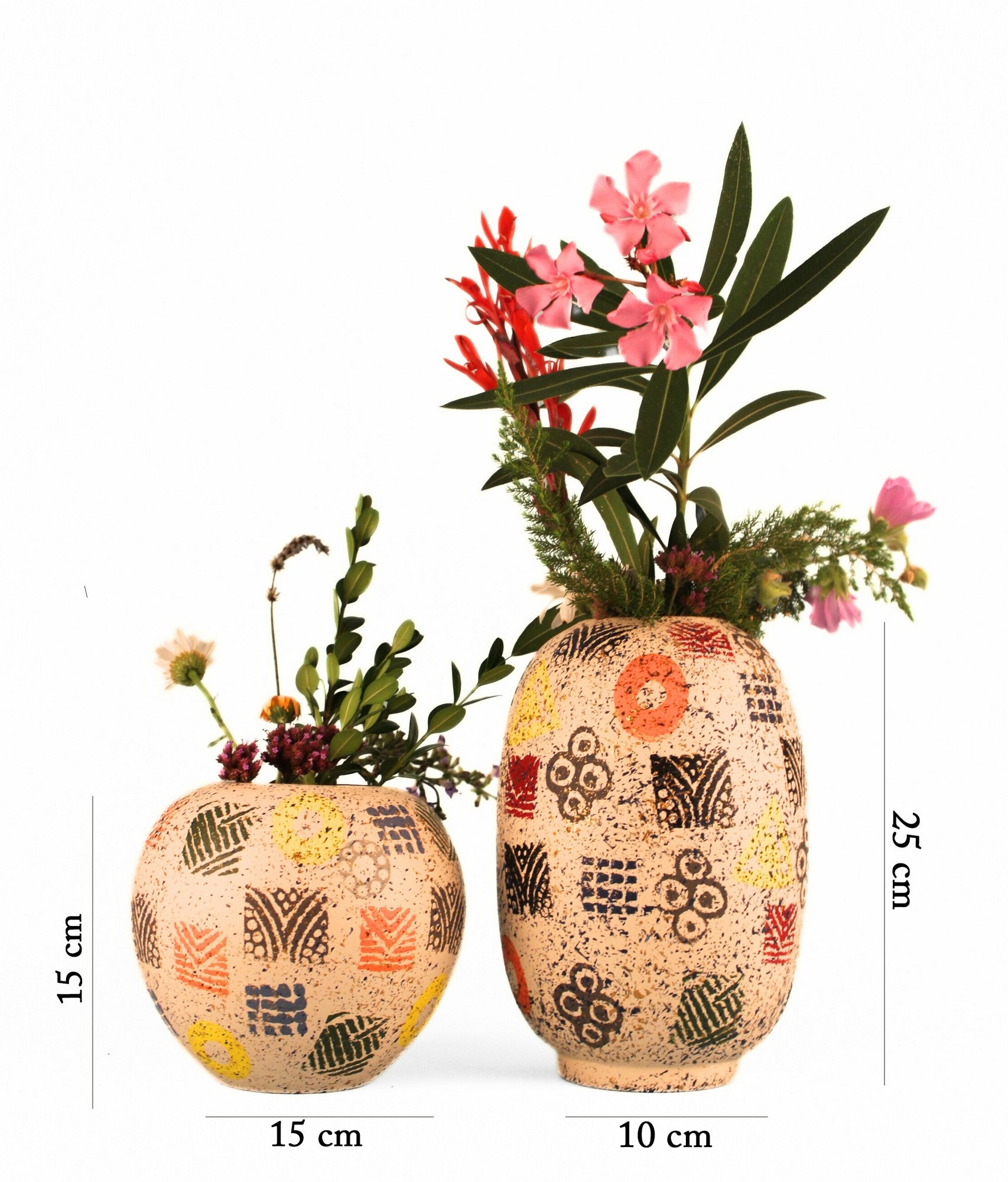 Decorative Pot Set of 2 CERAMIC BODY | 697ELD1107