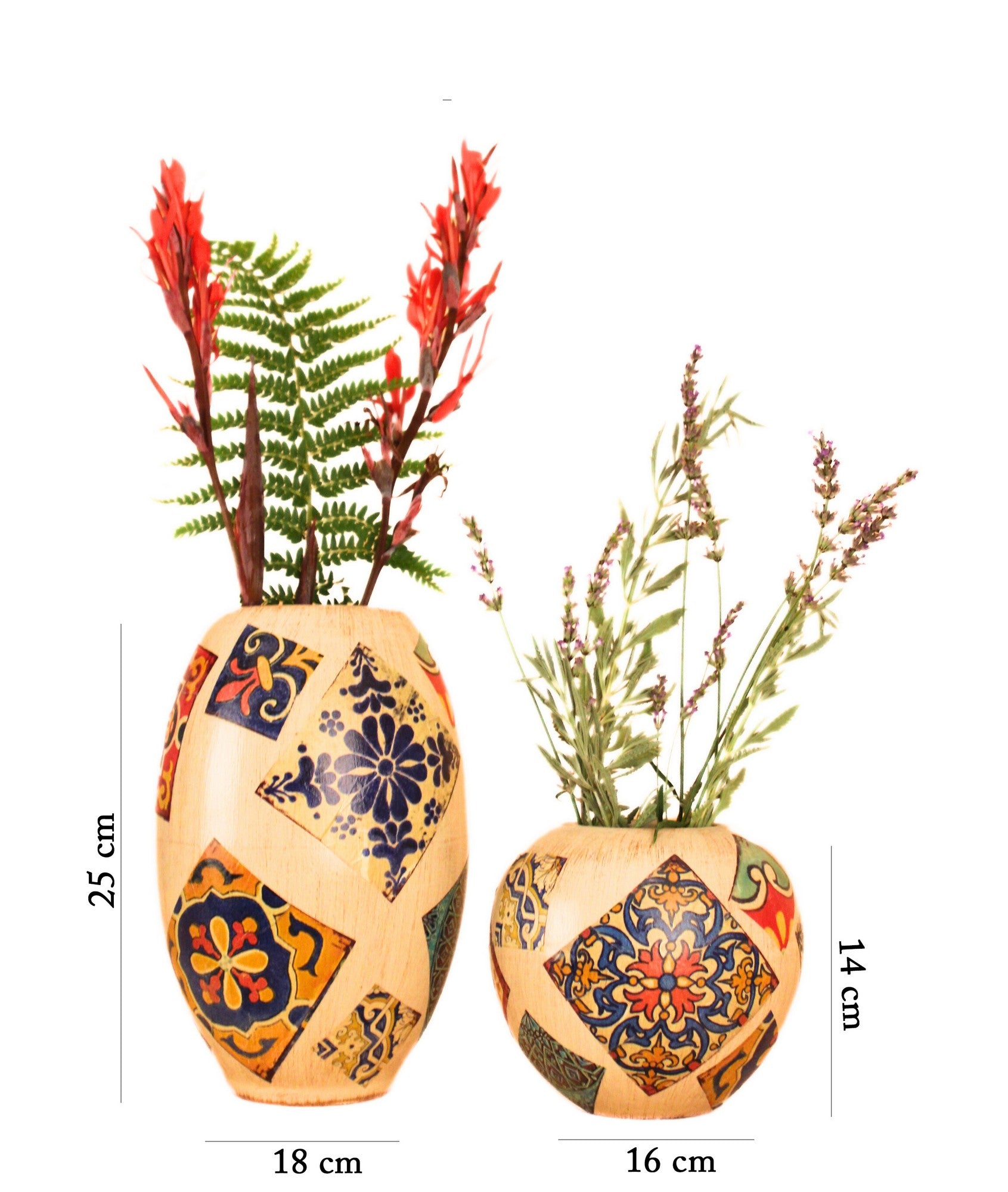 Decorative Pot Set of 2 CERAMIC BODY | 697ELD1109