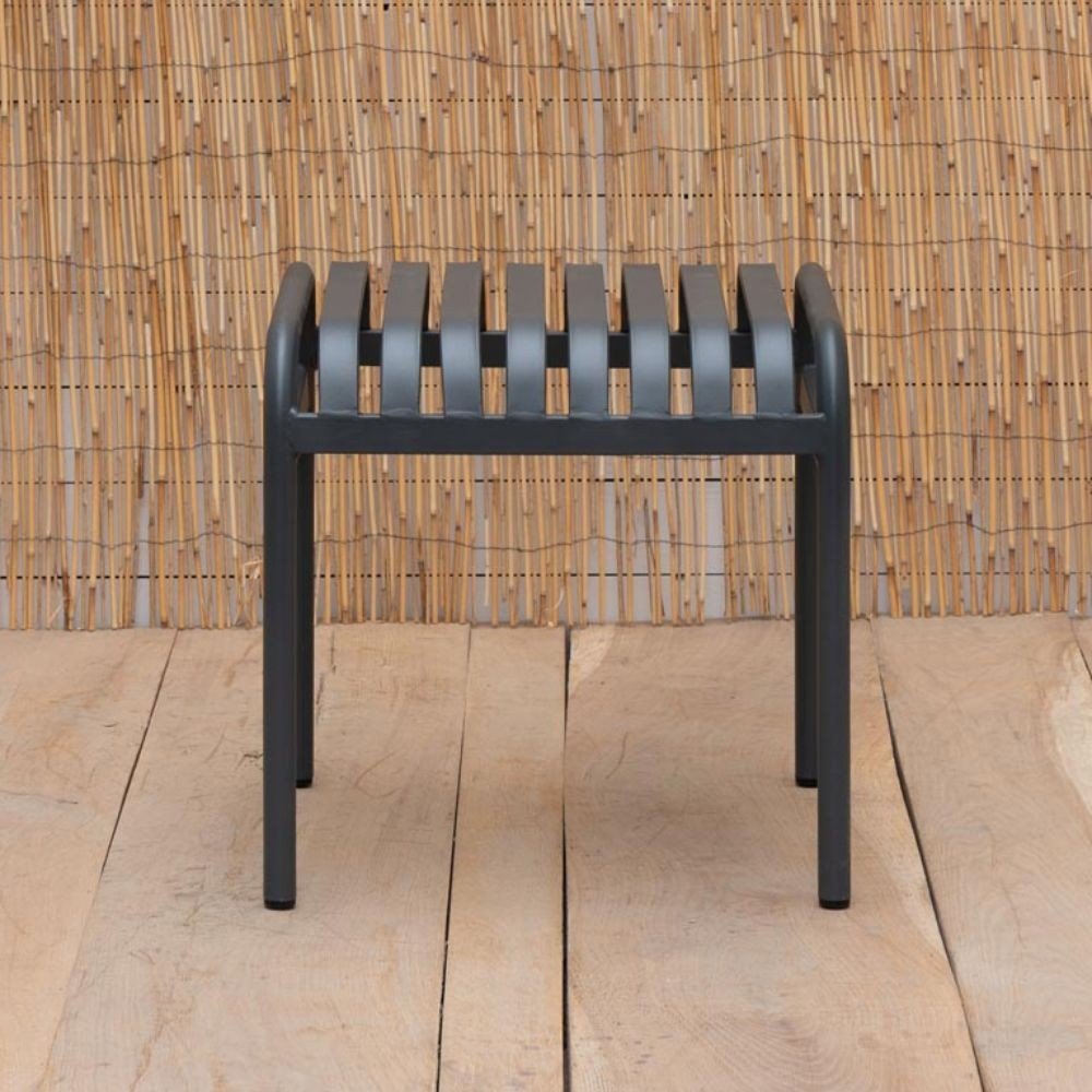 Outdoor metal garden stool 45cm Gardenia