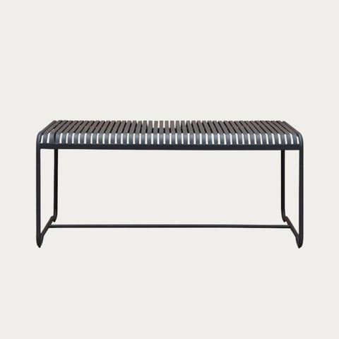 BLACK Modern 180cm metal garden table Banco