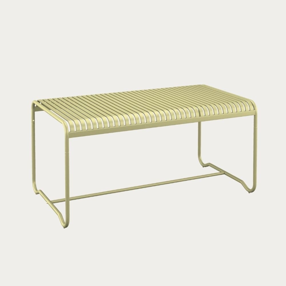 Green Modern 180cm metal garden table Esmera