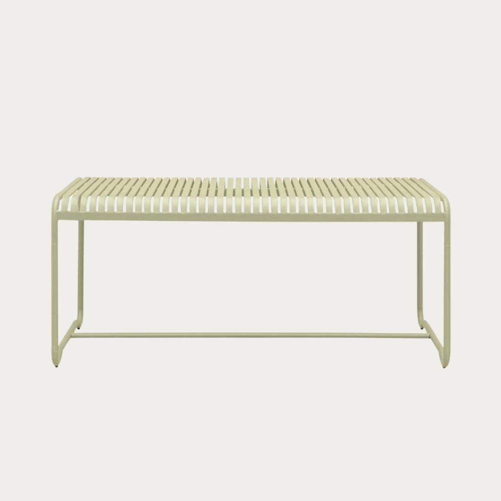 Green Modern 180cm metal garden table Esmera