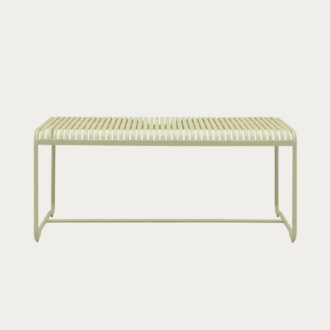 Green Modern 180cm metal garden table Esmera