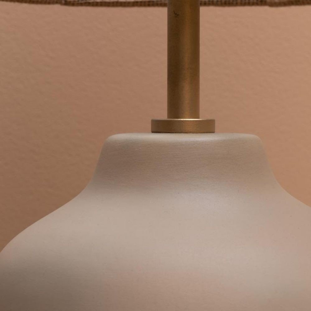 Beige Jute Table Lamp