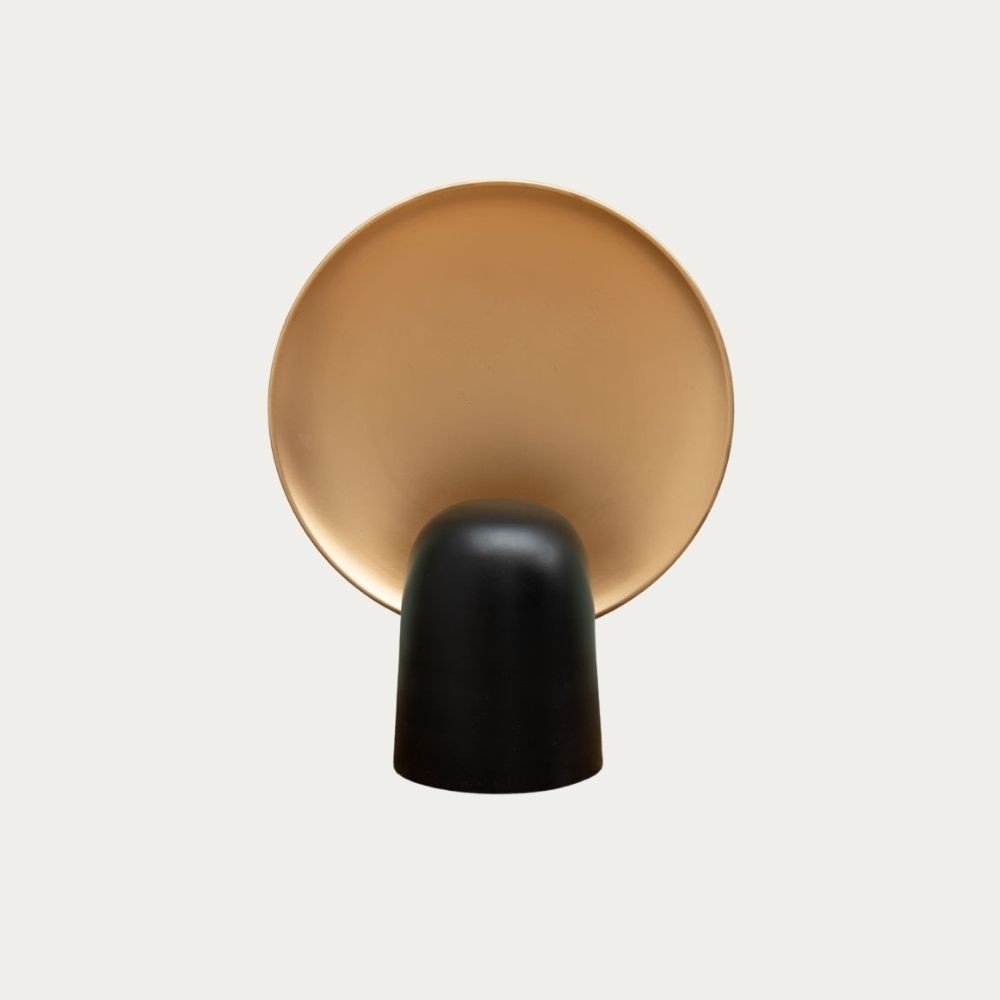 Black and Gold Modern Bedroom Lamp