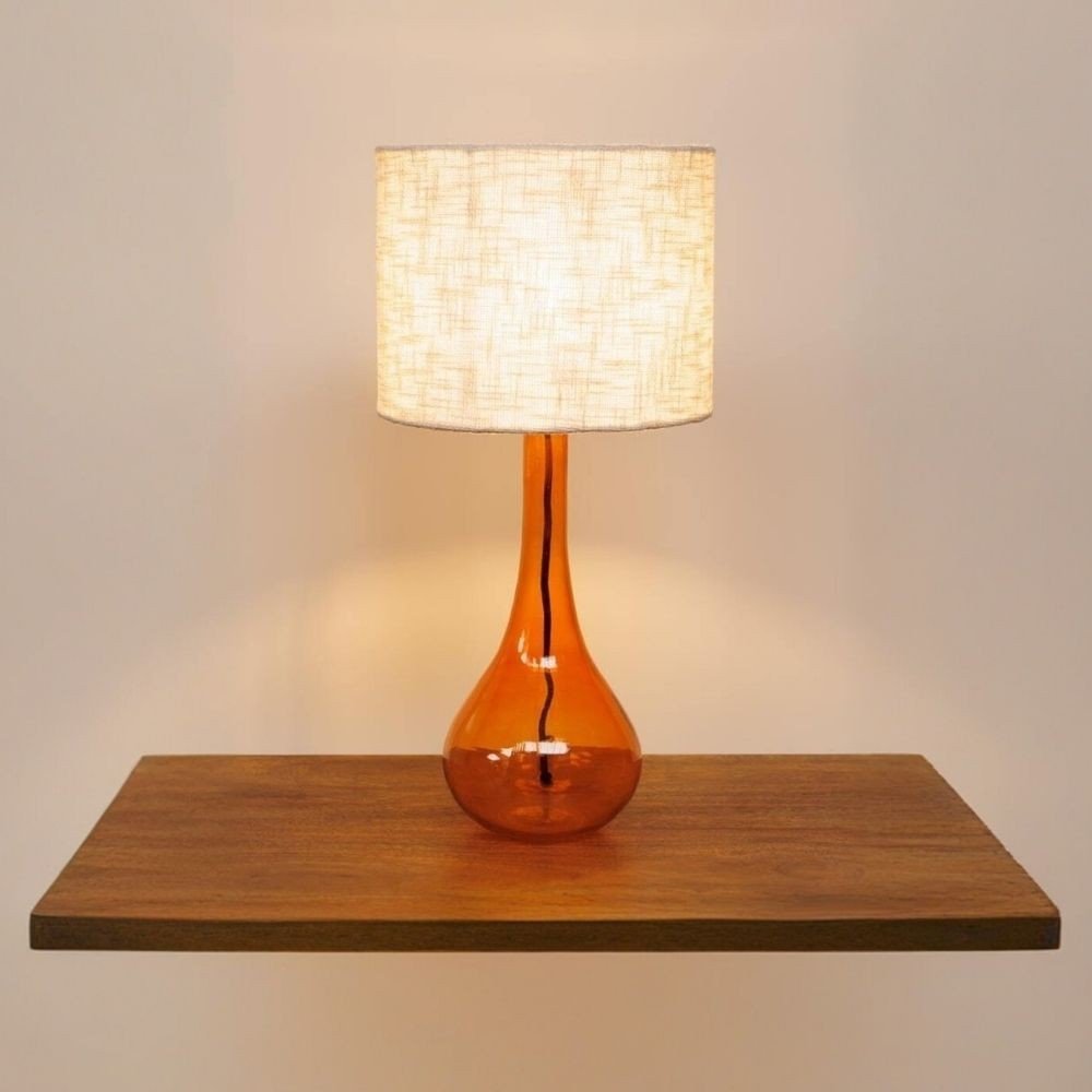 Vintage glass table lamp