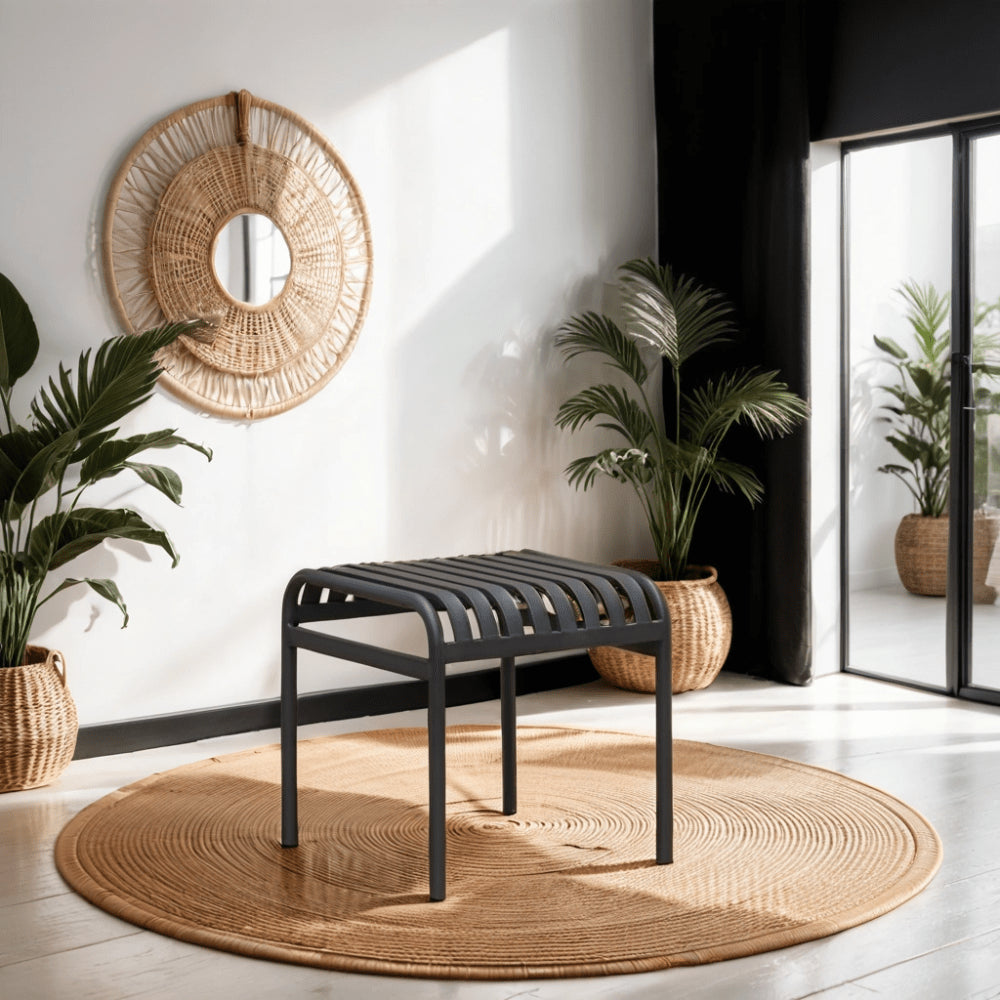 Outdoor metal garden stool 45cm Gardenia