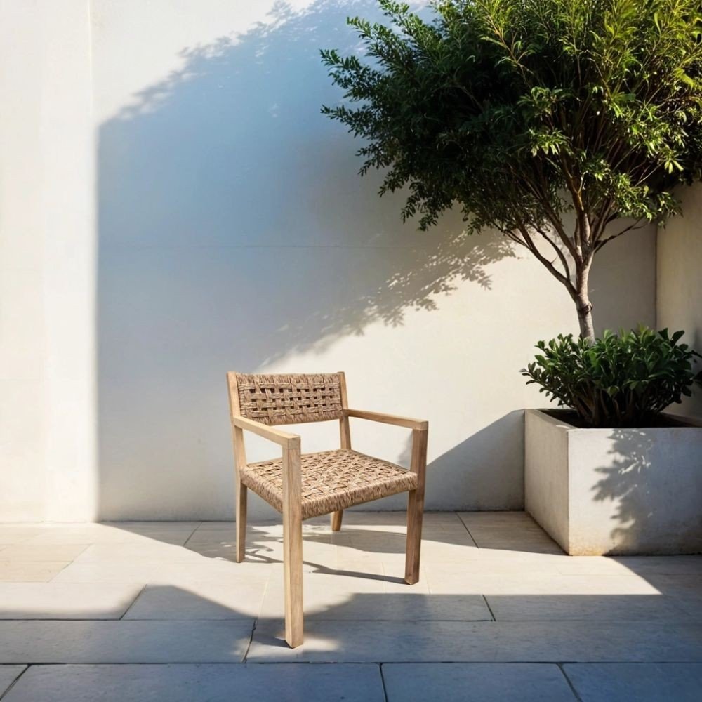 Outdoor chair wood and teakLignaria