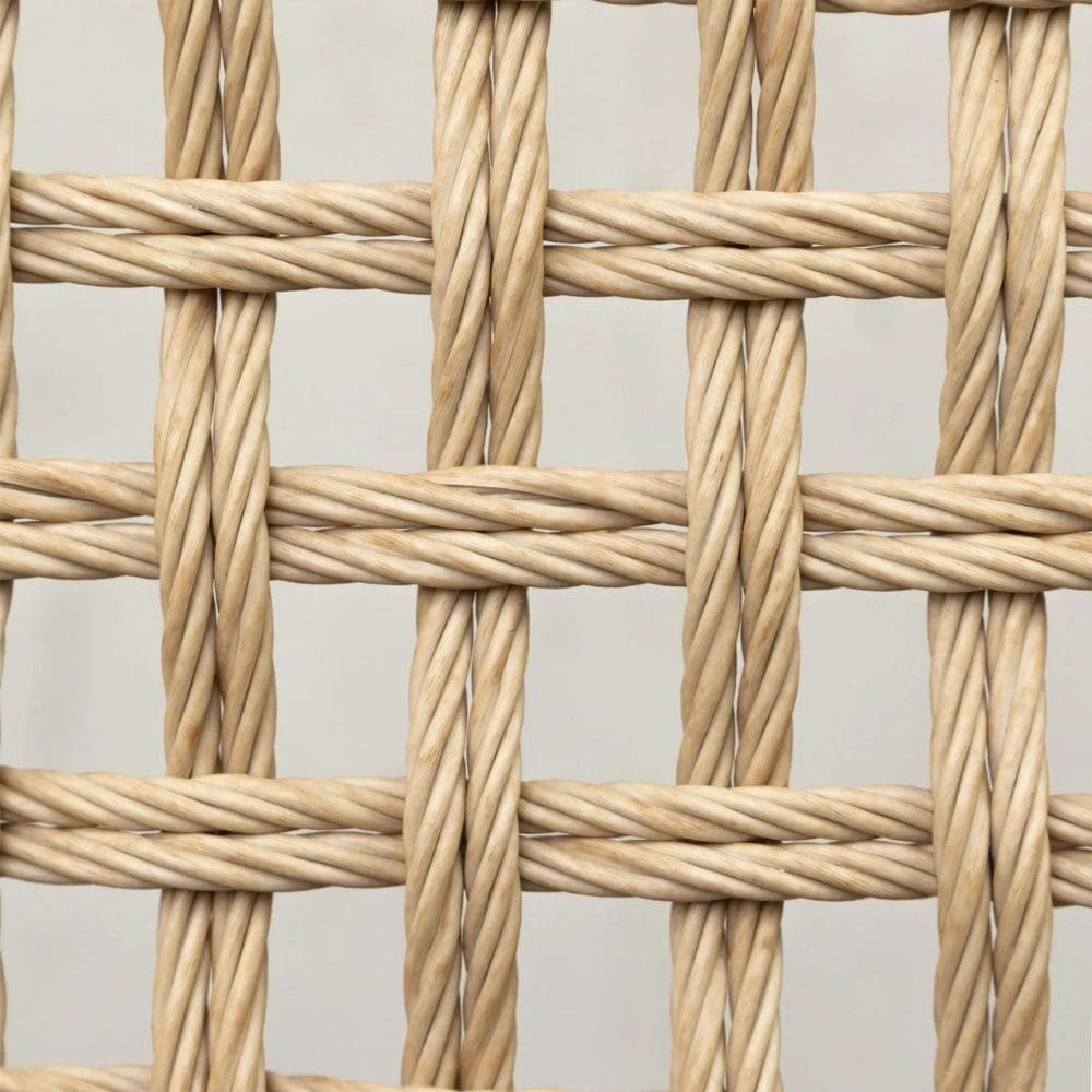 Outdoor chair in rattan and aluminum Brume