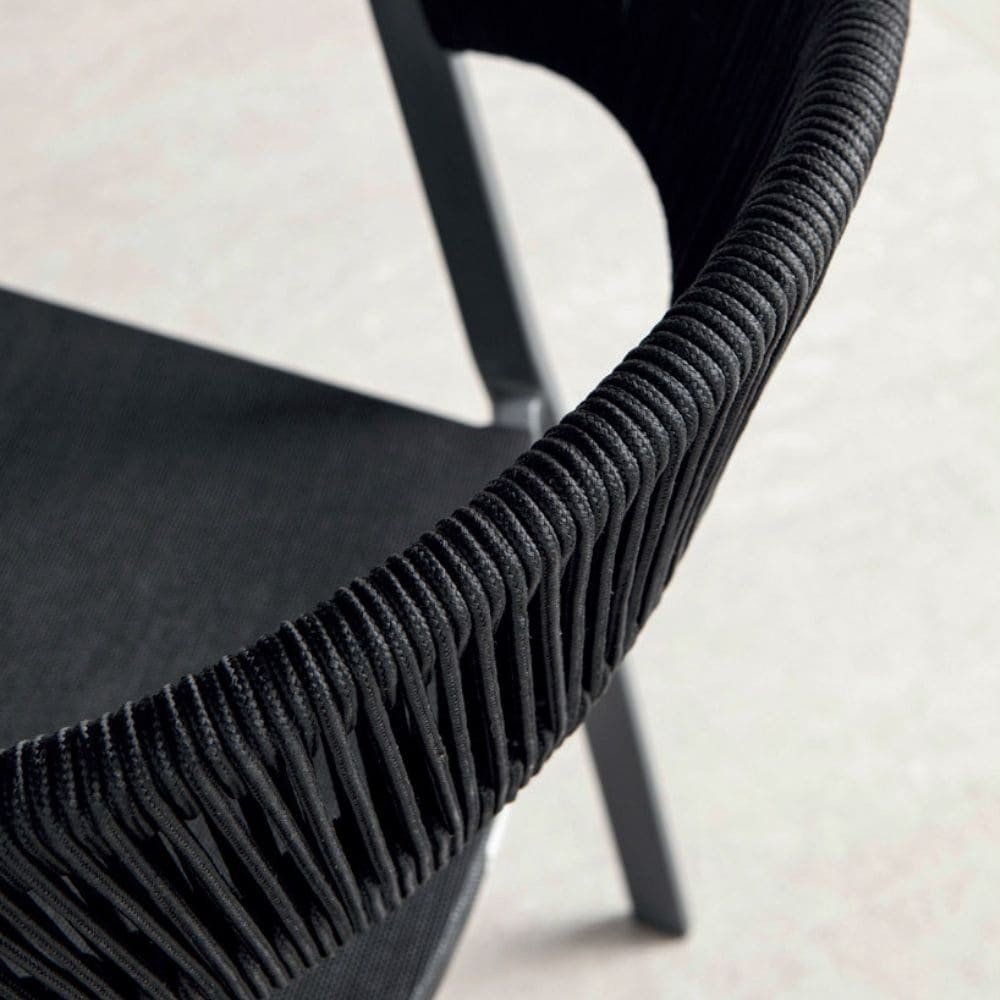 Terrace chair in aluminum and textilene Taupex 