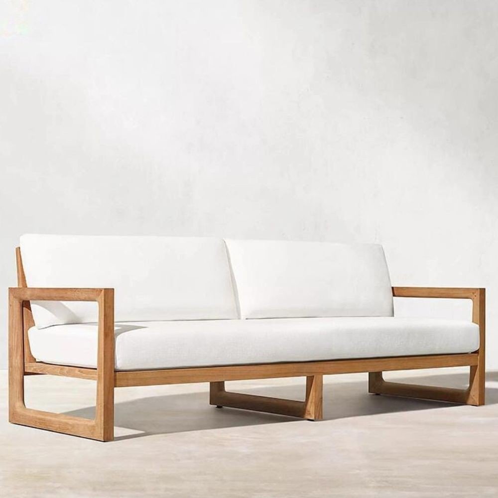 Garden set in fabric and wood  Banco