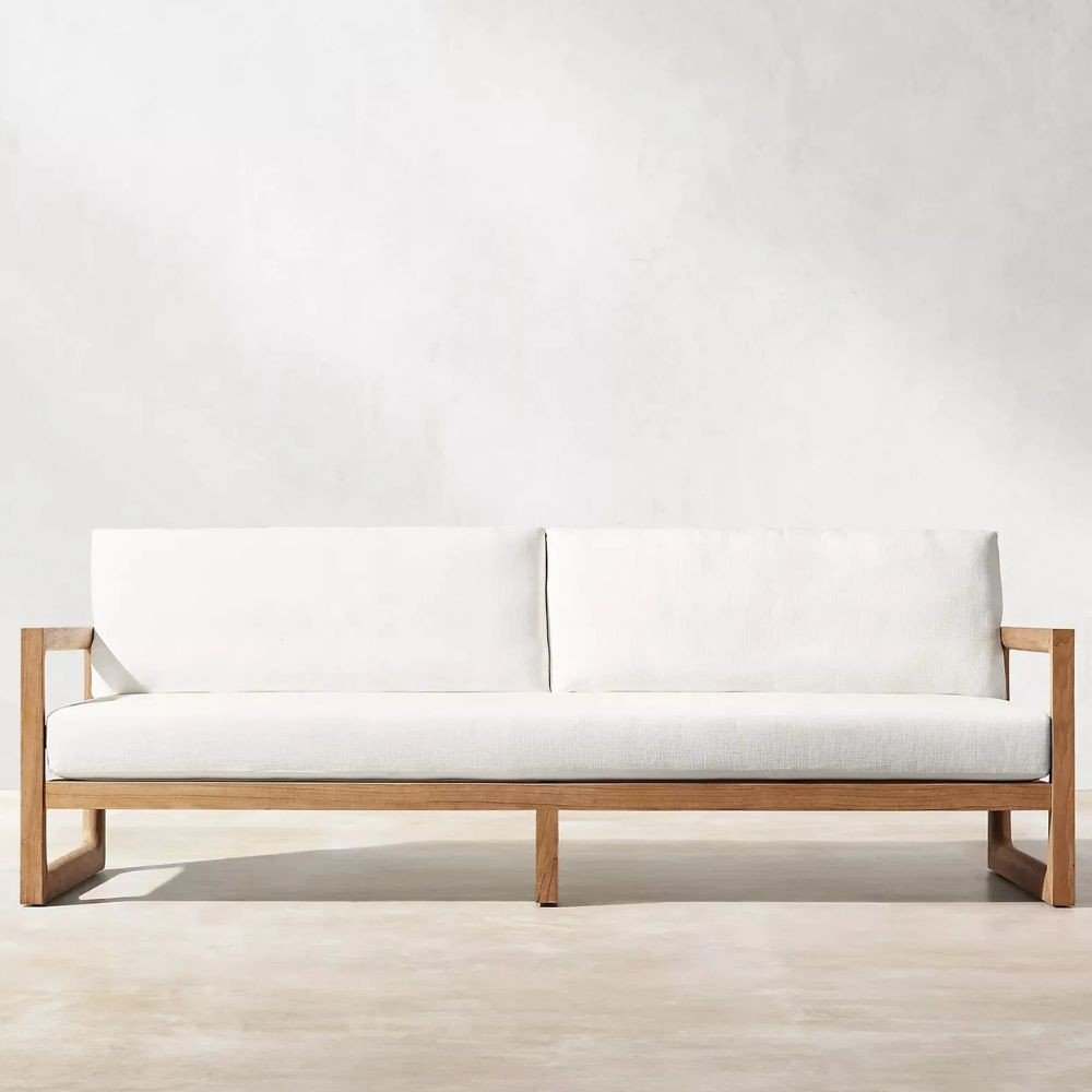 Garden set in fabric and wood  Banco