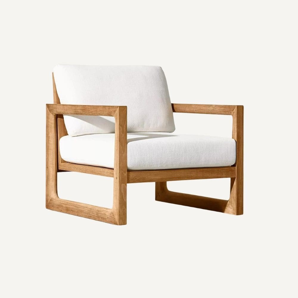 Garden set in fabric and wood  Banco