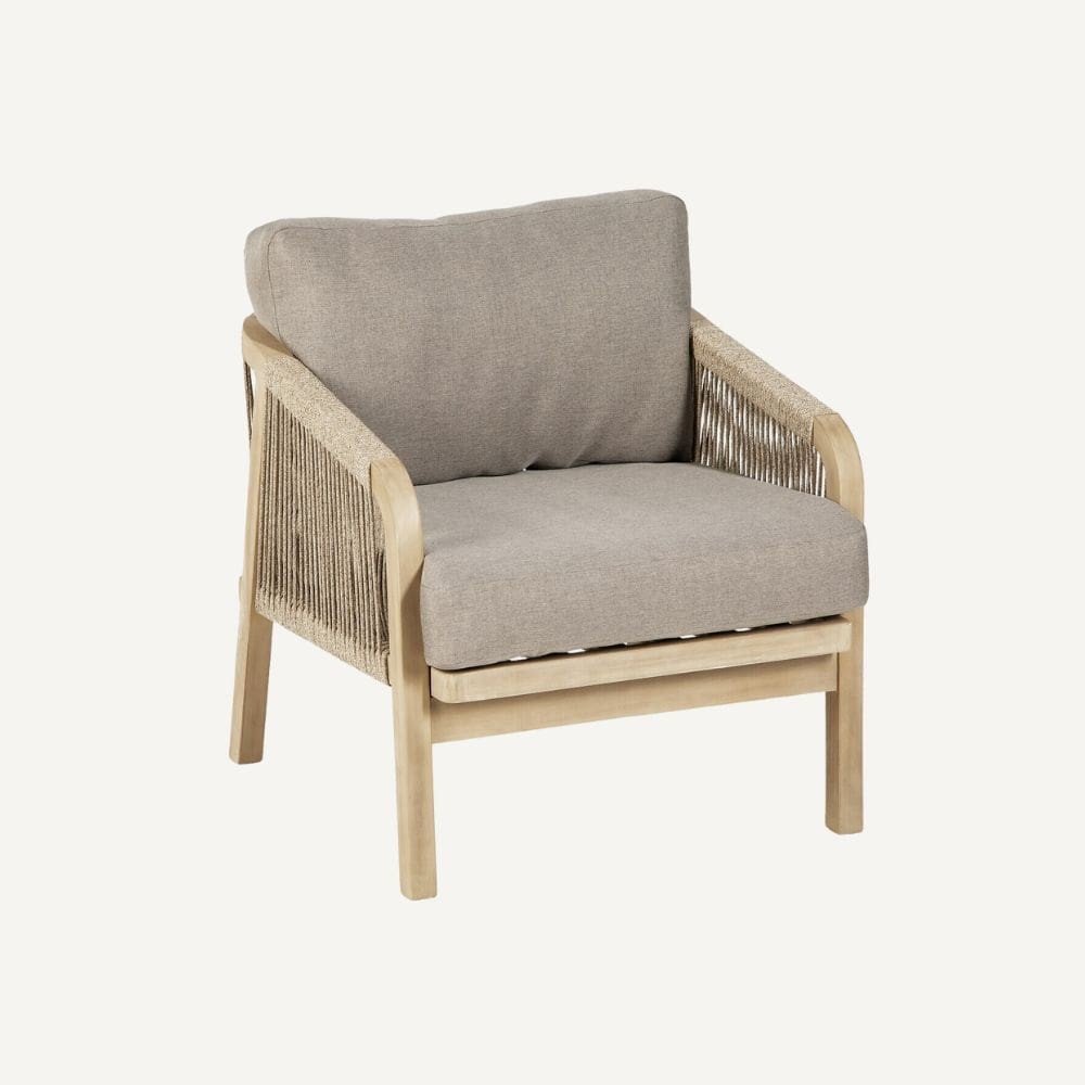 Aluminum and rattan garden furniture set Edenia