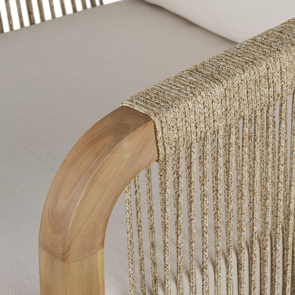 Aluminum and rattan garden furniture set Edenia