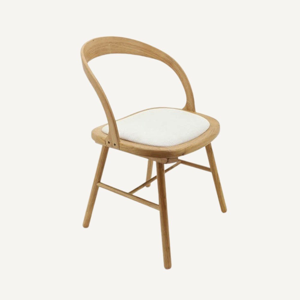 Wood and cane chair Legna