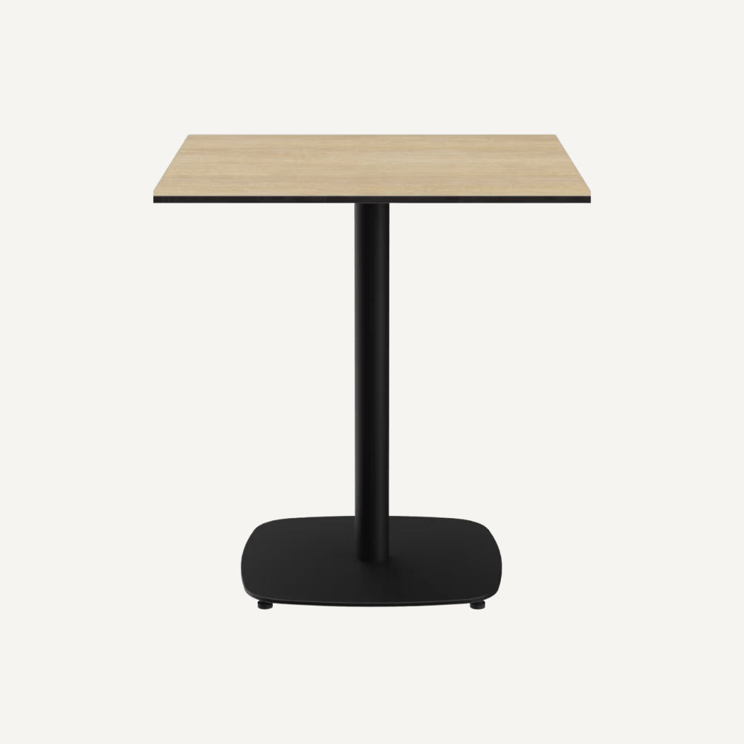 Grime square bar table in metal and HPL