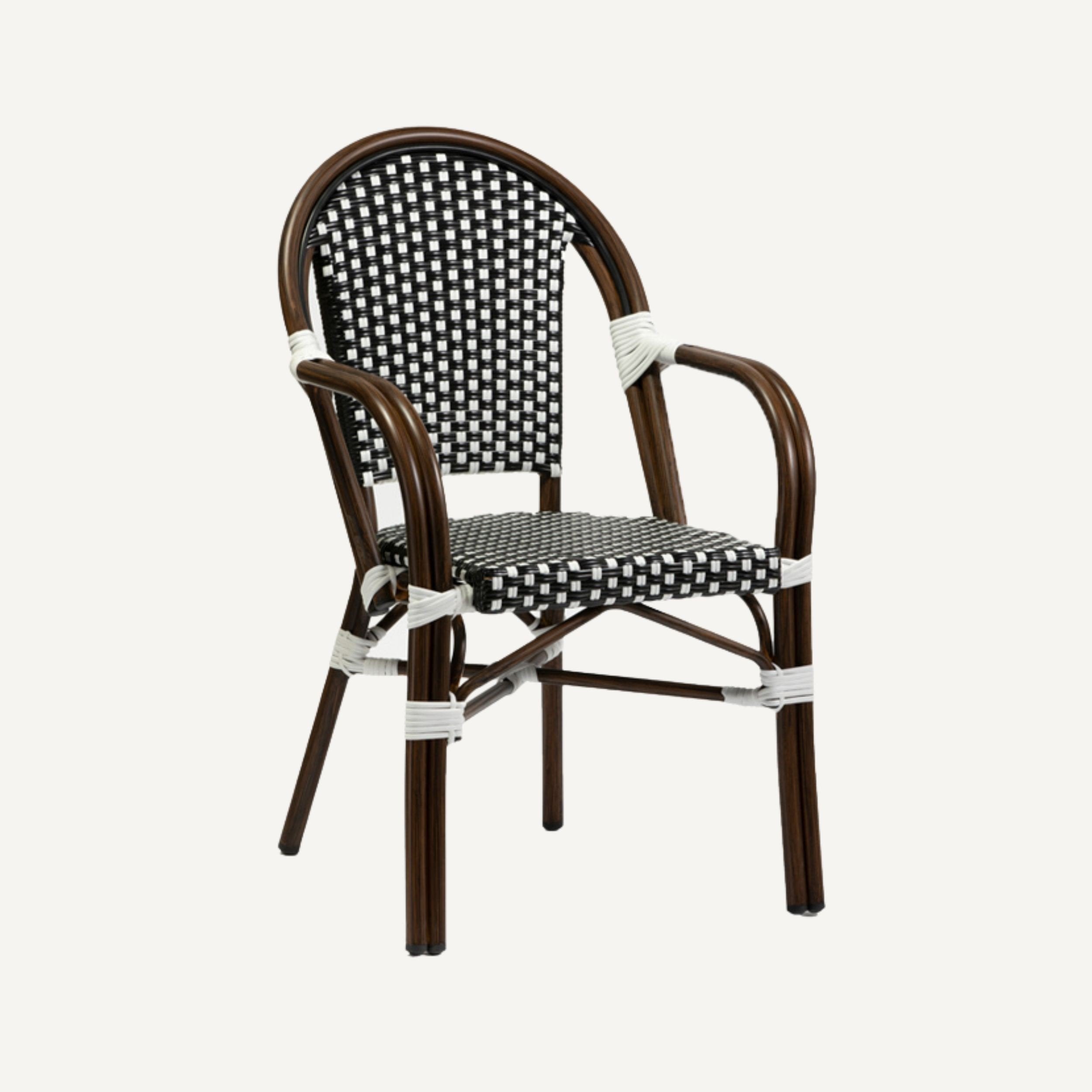 Parisian-style brewers chair with armrests Elina