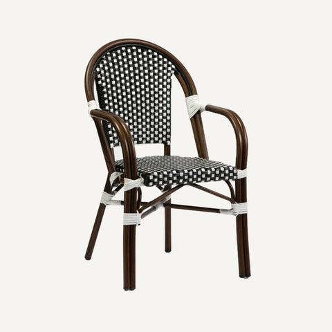Parisian-style brewers chair with armrests Elina