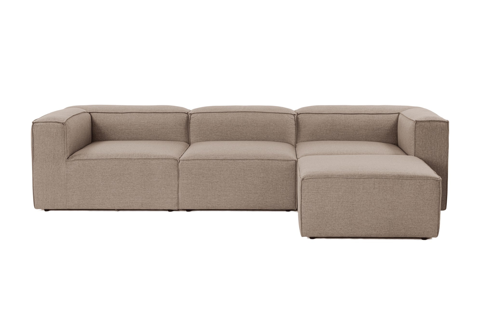 Fora – Brown L Shape Corner Sofa | Designer Sectional for Living Room
