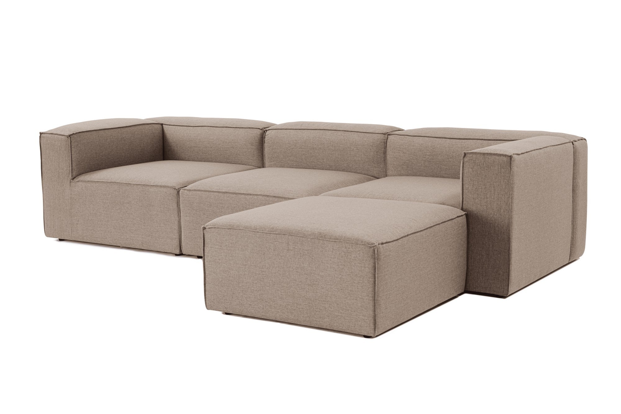 Fora – Brown L Shape Corner Sofa | Designer Sectional for Living Room