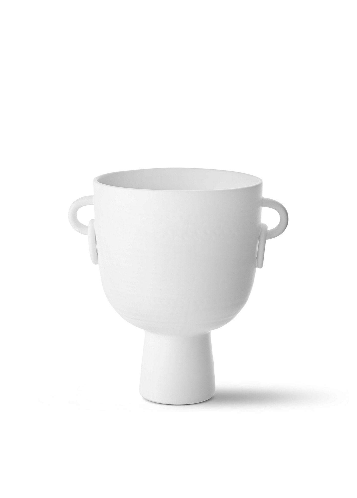 White Ceramic Vase for Console Styling