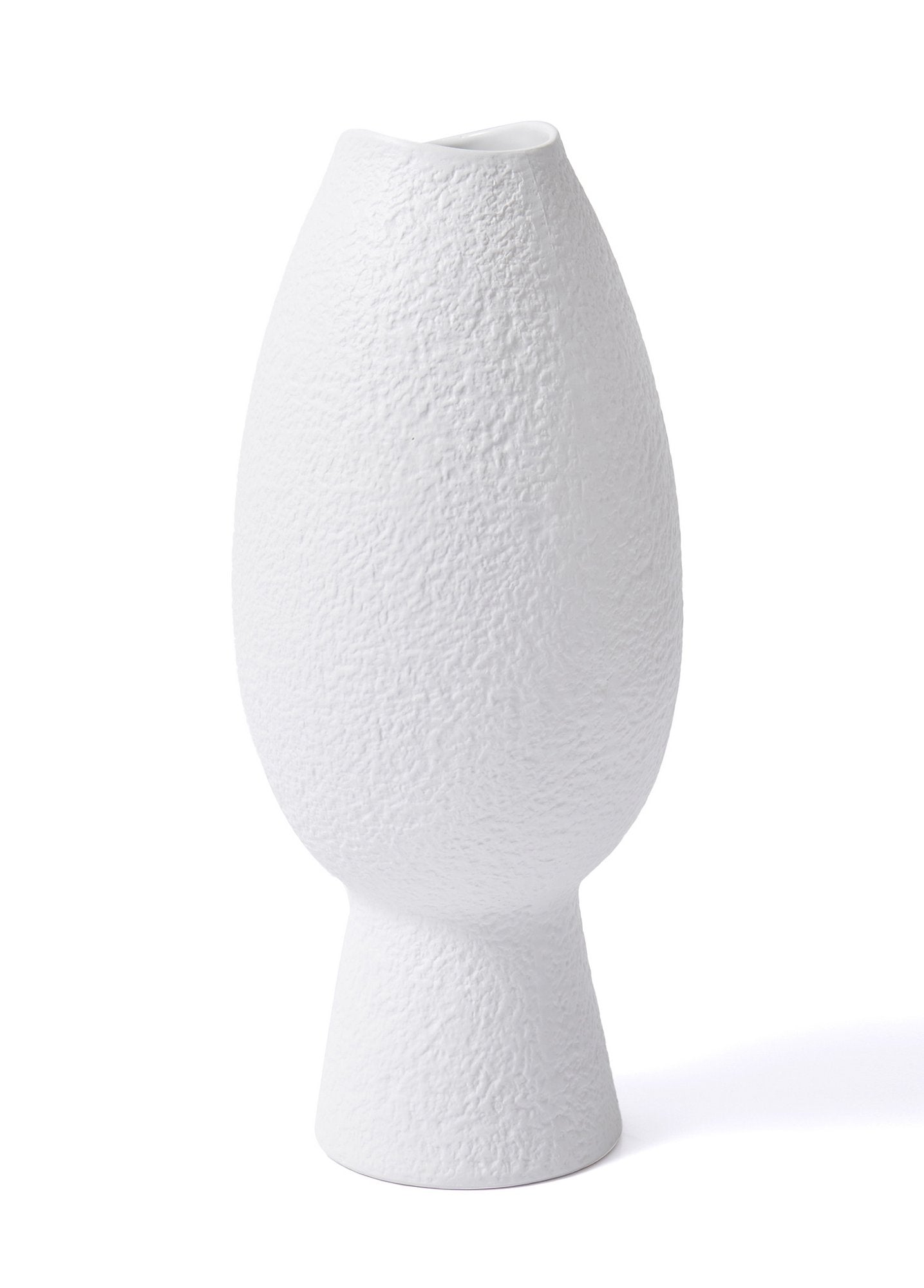 White Ceramic Vase – Decorative Accent