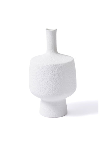 Vaso in Ceramica Bianca per Interni Neutri