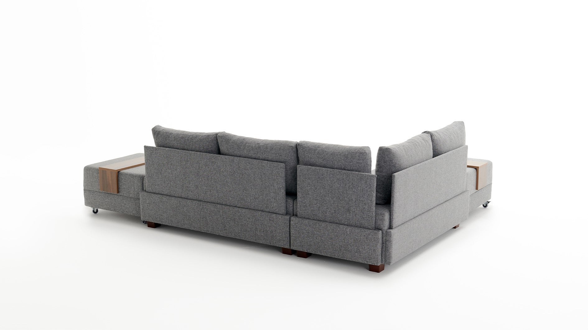 Fly – Grey L Shaped Corner Sofa Bed | Modular Sectional