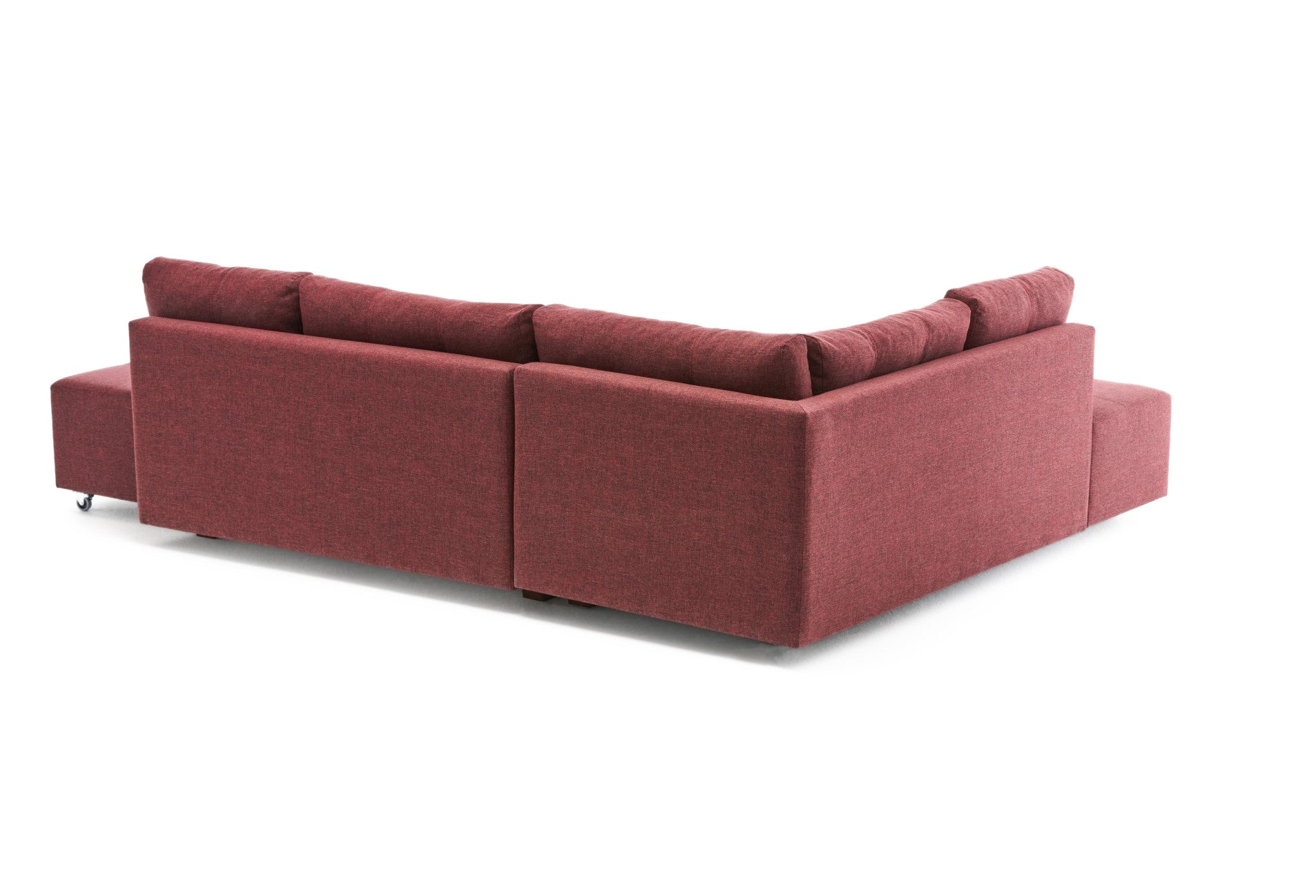 Manama – Claret Red L Shaped Corner Sofa Bed | Modular Sectional