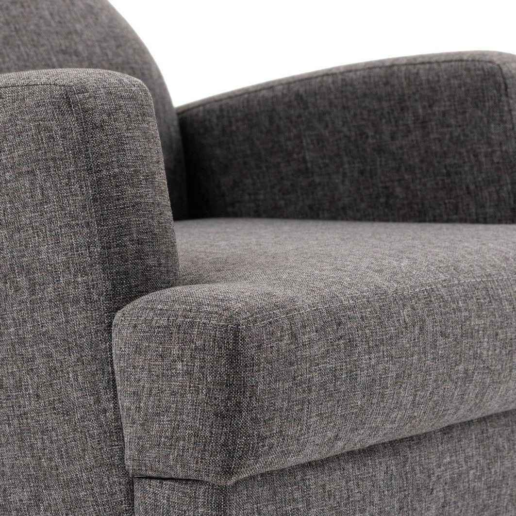 Kana Bergere | Dark Grey Wing Chair – Designer Lounge Armchair