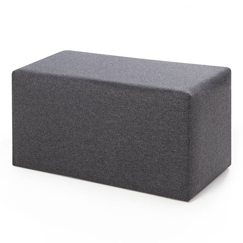 Uzun Puf  | Grey Pouffe – Modern Upholstered Ottoman