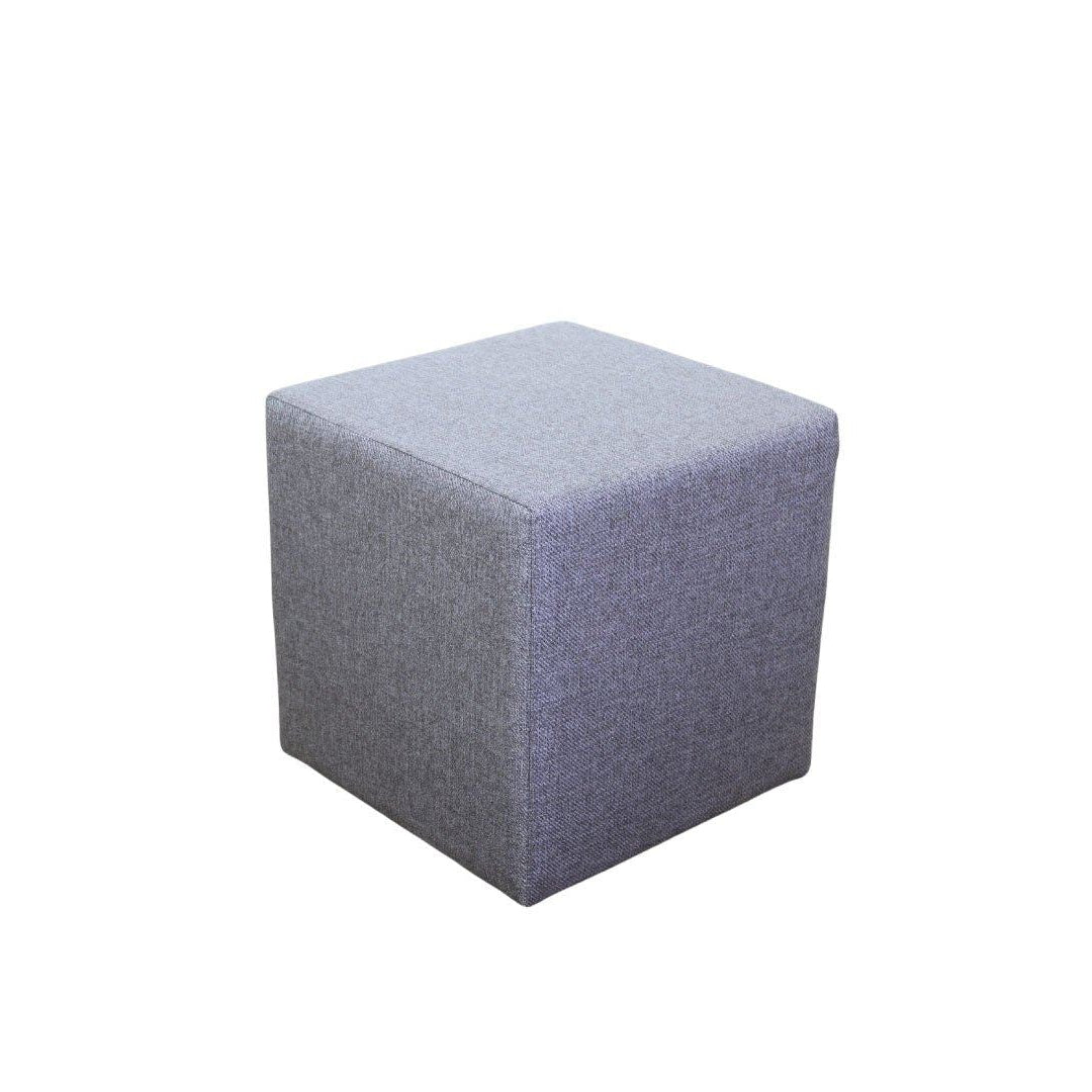 Kare Puf  | Brown Pouffe – Modern Upholstered Ottoman